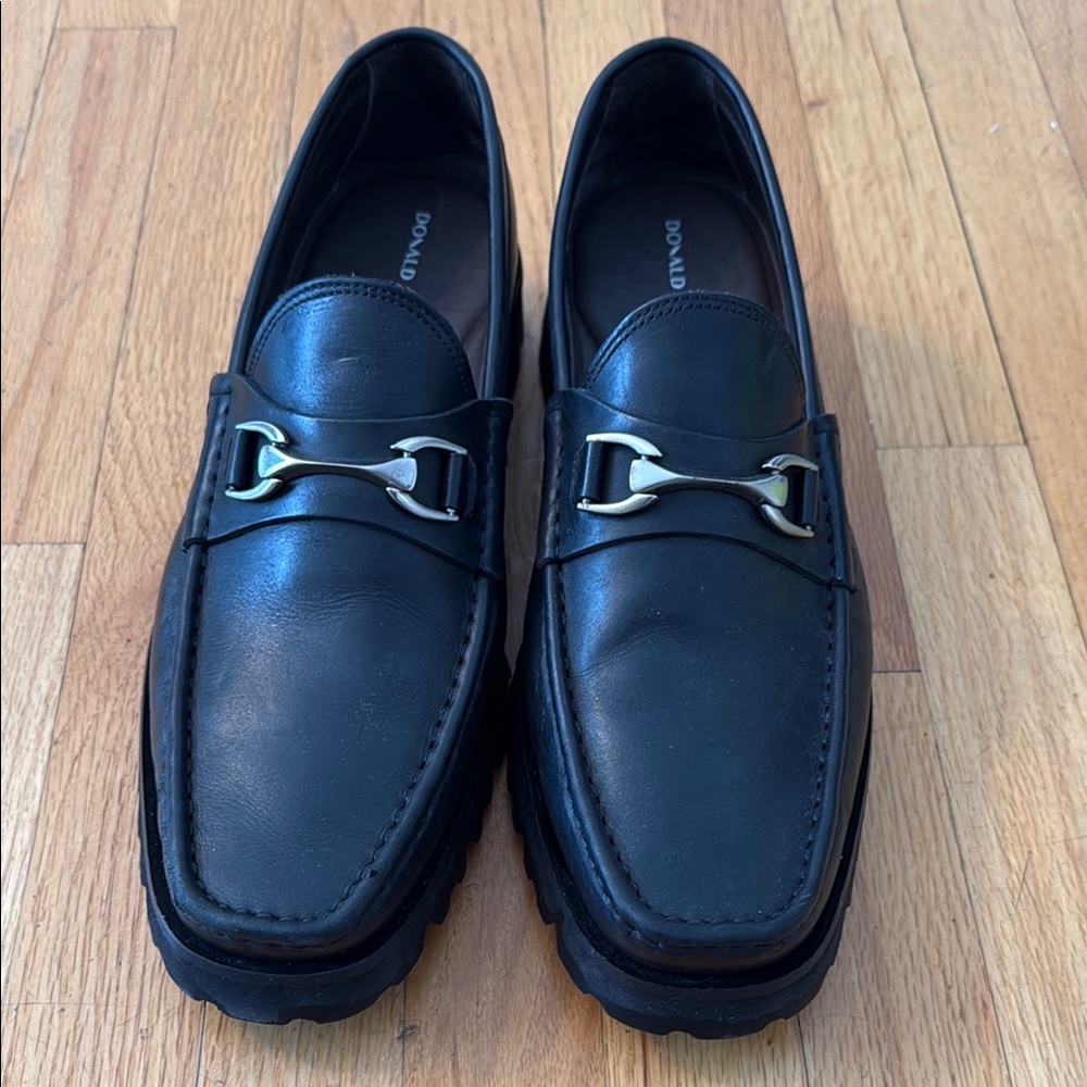 New Donald Pliner Men’s Black Leather Shoes
